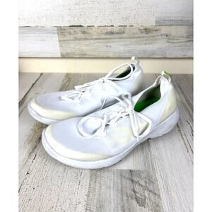 OOFOS Womens 10 White OOmg Sport LS Low Comfort Athletic Casual Sneakers Lace-up